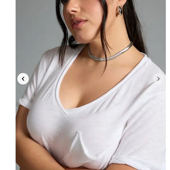 Anthropologie T.La Lars Classic V-Neck Tee - Picture 4 of 17